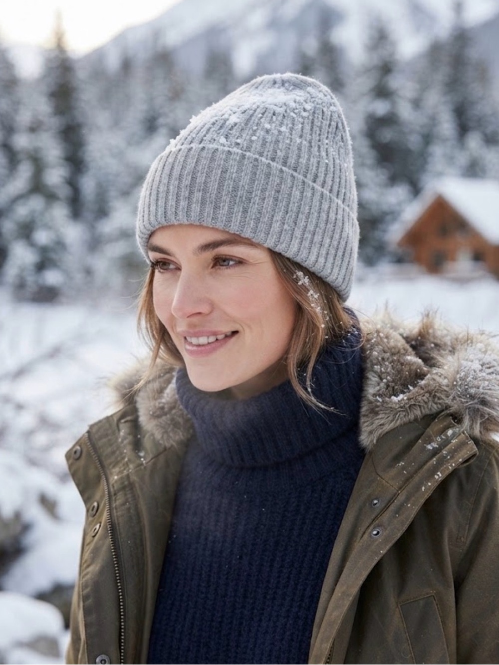 SUNDAY BEST Classic Ribbed Knit Beanie - Gray
